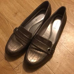 Loafer wedges by Karen Scott